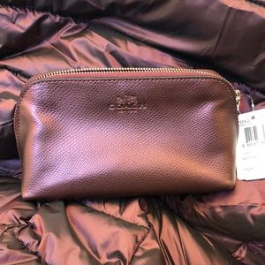 COACH Crossgrain Leather Cosmetic Case 17